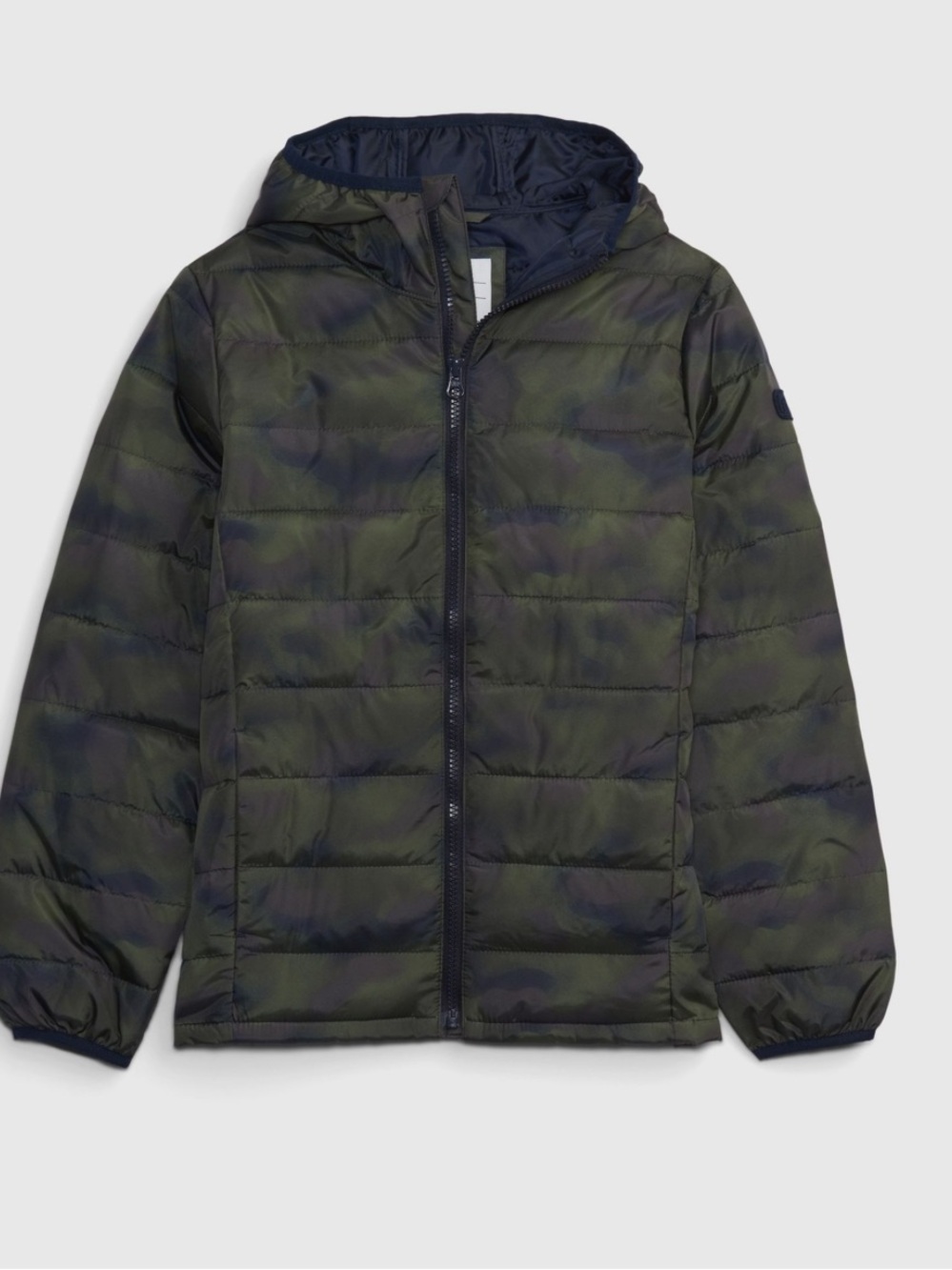 Gap lightweight camo puffer jacket